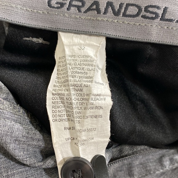 Grand Slam Men’s Heather Gray Performance Shorts Tag Size 32 *Actual Waist 33* - Picture 4 of 8